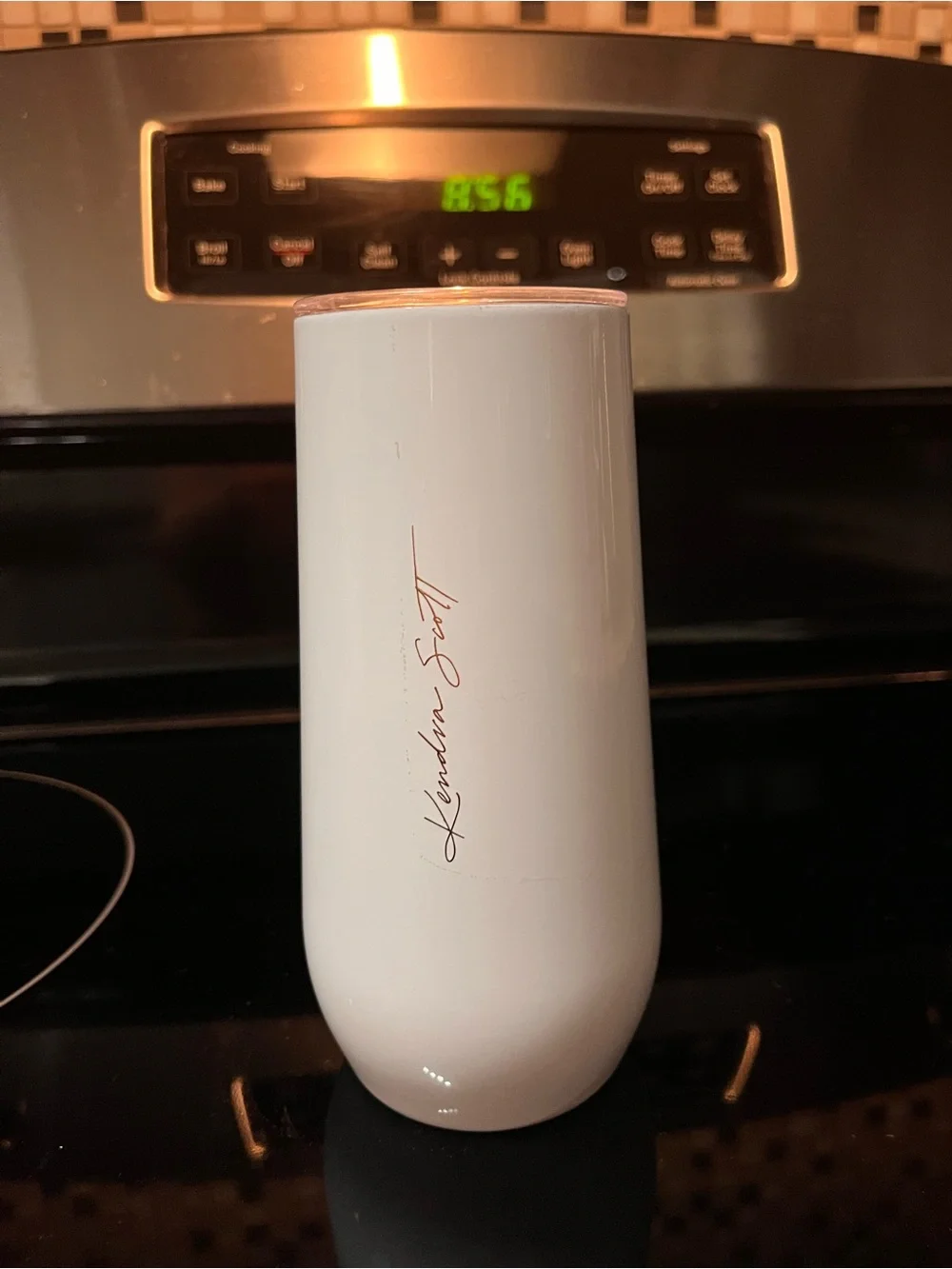 Kendra Scott bride White Stemless Champagne Tumbler